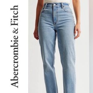 Abercrombie & Fitch Light Blue Straight Leg Jeans